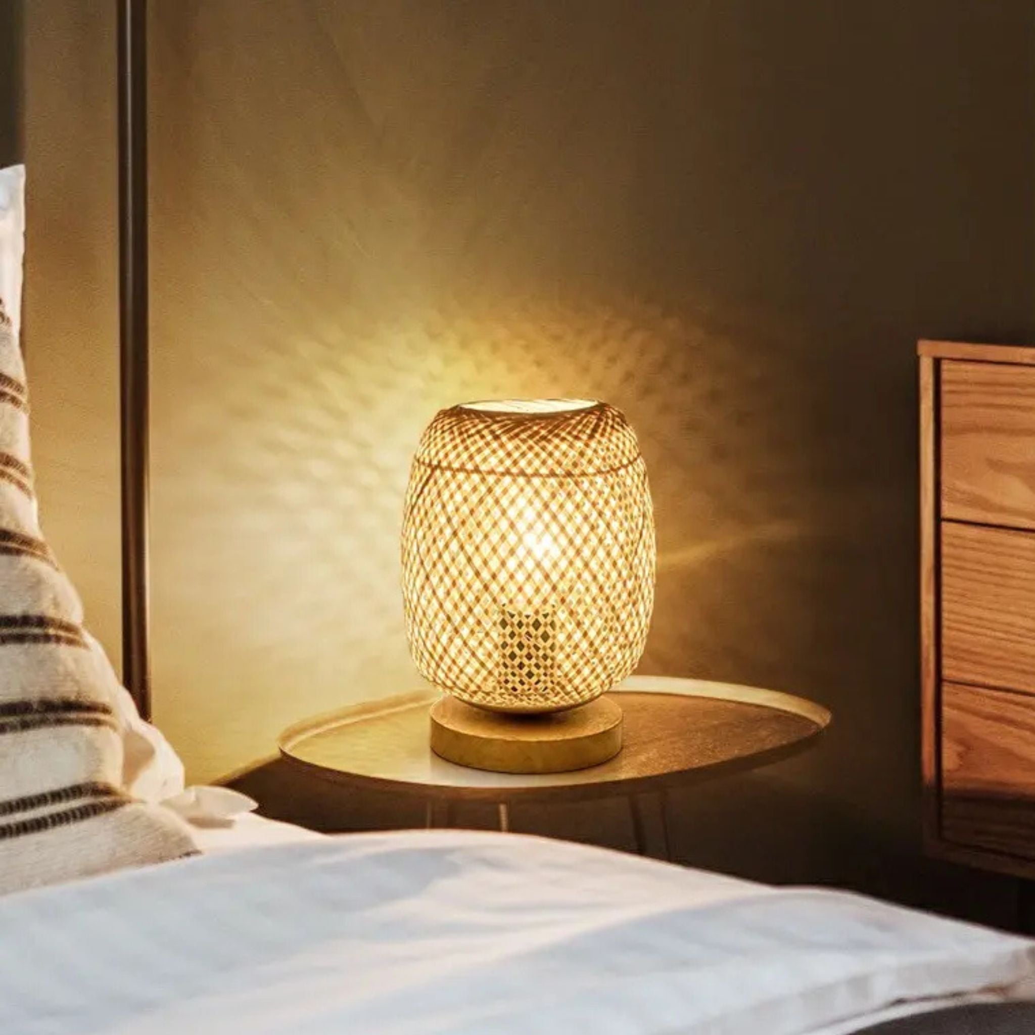 Bamboo Table Lamp | Bamboo Side Table Lamp Lp-61